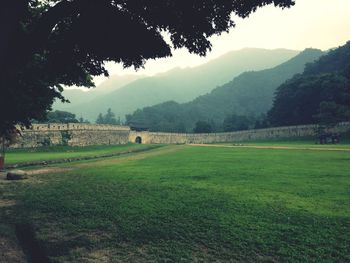 Scenic view of landscape against sky