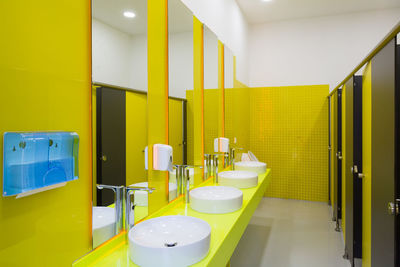 Empty seats in bathroom