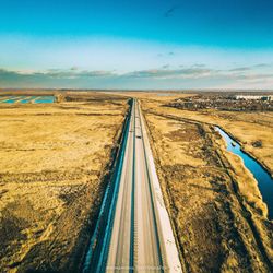 Scenic view of road against sky