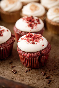 Close-up of cupcakes