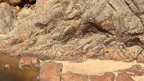 Full frame shot of rock in desert
