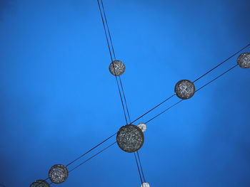 Low angle view of street light against clear sky