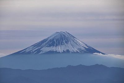 View of snowcapped mountain