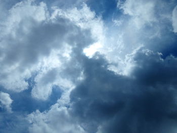 Low angle view of clouds in sky