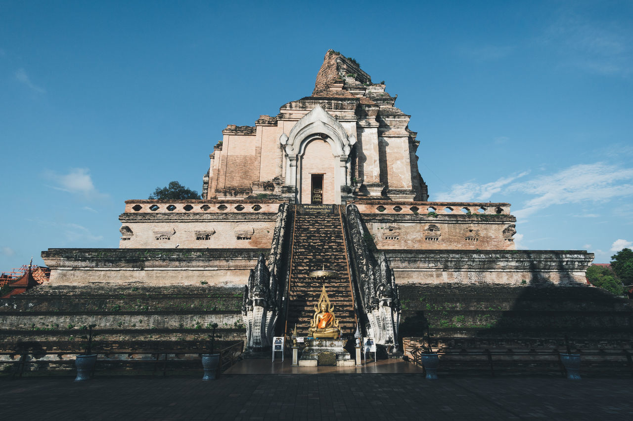 architecture, built structure, sky, building exterior, nature, water, building, travel destinations, religion, blue, day, belief, travel, cloud - sky, no people, place of worship, tourism, history, low angle view, outdoors