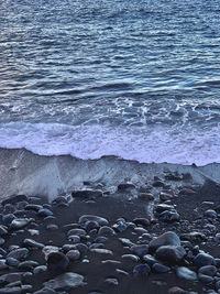 Scenic view of sea waves