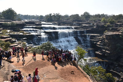 People enjoying in water