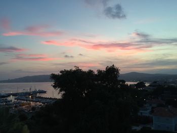 City at sunset