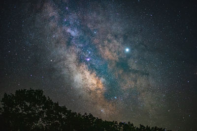 Low angle view of sky at night