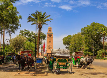 Al koutoubia mosque seen from el fna square