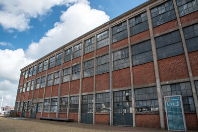 Low angle view of building against sky