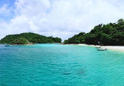 Scenic view of sea against sky