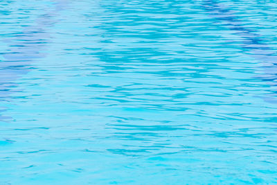 High angle view of rippled water in swimming pool