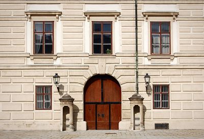 Facade of building