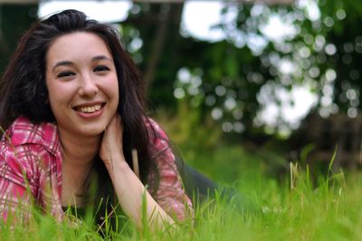 Portrait of a smiling young woman