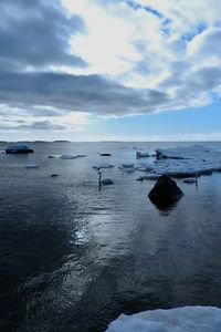 Scenic view of sea against sky