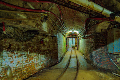 View of an abandoned tunnel