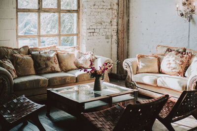 Chairs and table at home