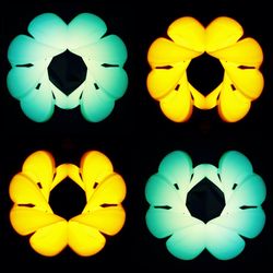Close-up of illuminated lamp