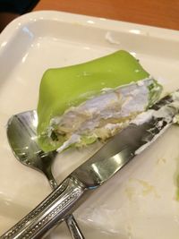 Close-up of served food