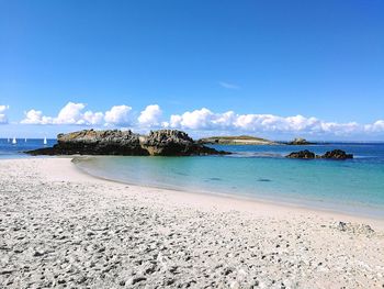 Scenic view of beach