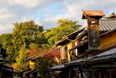 Low angle view of building against sky