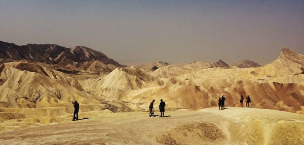 Scenic view of mountains against clear sky