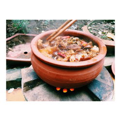 Close-up of food on table