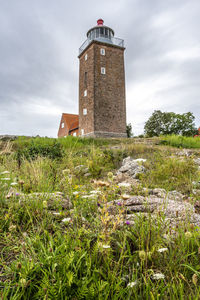 Svaneke old lighthouse, bornholm, denmark