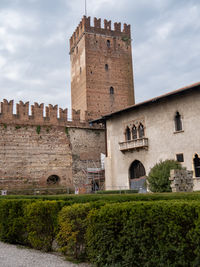 View of old ruins against sky