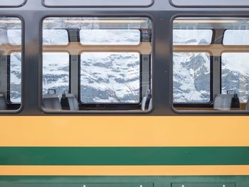 View of train window