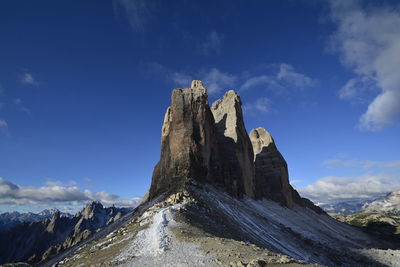 Panoramic view of mountain against sky