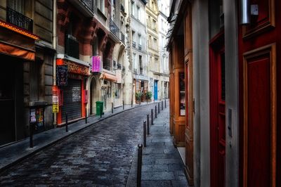 Narrow street in city