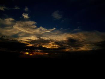 Scenic view of sky during sunset