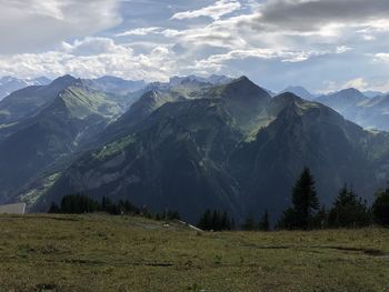 Scenic view of landscape against sky