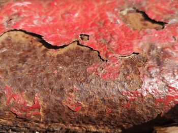 Full frame shot of red rock