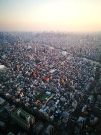 Aerial view of tokyo