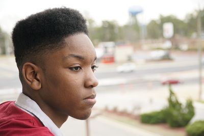 Close-up of young man