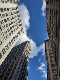 Low angle view of buildings against sky