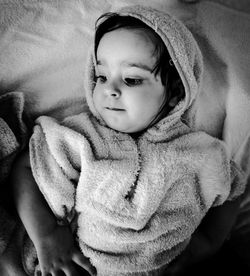 Portrait of cute baby sleeping