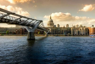 River with city in background