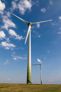 Eco power, wind power plant - wind turbine - clean energy