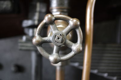 Close-up of rusty metal door