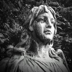 Close-up portrait of statue