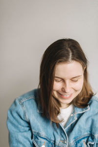 Portrait of a smiling young woman