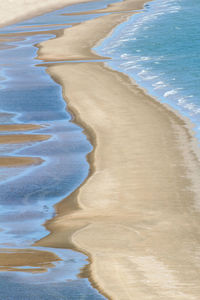 High angle view of beach