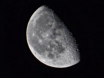 Low angle view of moon in sky