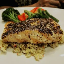 Close-up of food in plate