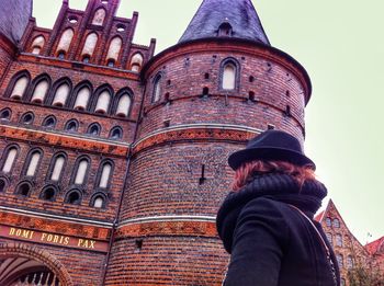 Low angle view of historical building