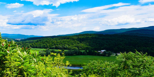 Scenic view of landscape against sky